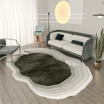 Fantasy special-shaped irregular sofa carpet living room table oval stain-resistant easy-care floor mat shuguang 200 300 cm irregular pattern
