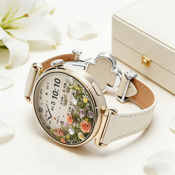 Huawei (huawei) new year gift huawei watch gt6 new original smart sports heart rate detection watch bluetooth call girls new high-end fashion valentine's day birthday gift 41mm glossy white + white four-leaf clover leather strap