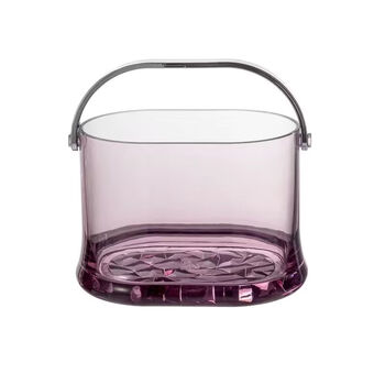 Fantasy ice bucket champagne bucket bar small transparent ice bucket purple prince ice bucket free stainless steel ice clamp