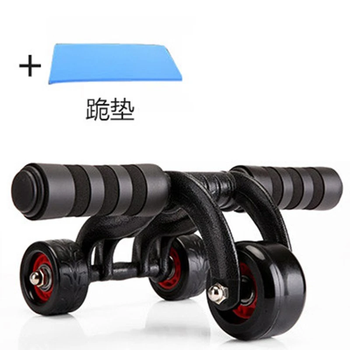 Shantou lincun abdominal wheel, abdominal muscle wheel, abdominal muscle wheel, slim waist, reduce big belly, home slim abdominal exercise, ready-made three-wheel abdominal wheel + kneeling mat
