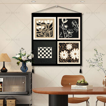 Sanqihu middle ages french retro hanging cloth living room sofa background wall tapestry european wabi-sabi style restaurant corridor decoration hanging painting style-11 customize other size patterns contact customer service