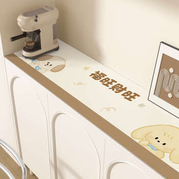 Yusenyi sideboard table mat is waterproof, oil-proof, anti-scalding, no-wash tv countertop mat, entrance shoe cabinet mat, anti-dirty cover, happy partner 35x290cm
