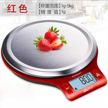 Yusen yi xiangshan kitchen scale 5kg accurate 0.1g electronic scale kitchen electronic scale kitchen scale platform scale home baking cake red max 5kg accurate 0.1g