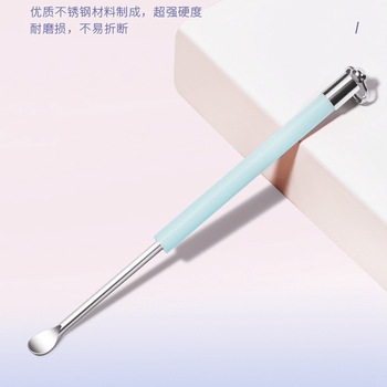 Shantou lincun ear pick nail clipper keychain 2-in-1 ear picking artifact ear pick keychain blue personal pack
