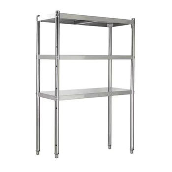 Fantasy thickened porous storage oven kitchen flip-top washing machine refrigerator multi-layer stainless steel shelf thickened width 45 long 100 high 130 three-layer porous