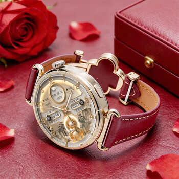 Huawei (huawei) fashionista huawei watch gt6 smart watch, healthy mood, blood oxygen and heart rate monitoring, men's sports watch, girlfriend's birthday and valentine's day gift, goddess haute couture gt6 floating white + four-leaf clover wine red strap fashion flagship new product