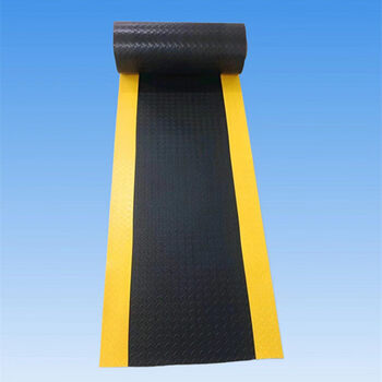 Yellow warning edge wear-resistant non-slip insulated floor mat factory workshop warehouse security fire exit black + yellow edge it takes a few meters to shoot a few without cutting in the middle