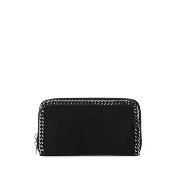 Stella mccartney women's wallet storage card storage cash portable anti-slip design black polyester fiber black tu