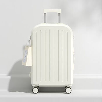 Ye yu luggage new ins style trolley bag travel code box universal wheel student large capacity strong and durable 603-milk white-single box 20 inches without side handles