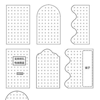 Fantasy medieval wind tunnel hole board dressing mirror integrated ins simple entry entrance blocking meter box solid wood custom sliding. please contact us for customization of various sizes and shapes. log color