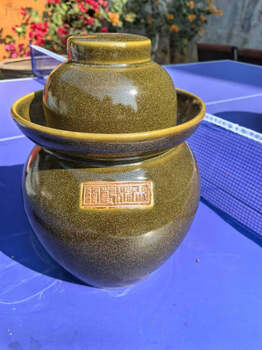 Qiaobolai jingdezhen 10kg, 20kg, 50kg large handmade pickle jar household ceramic antique thickened pickled sauerkraut jar 20kg