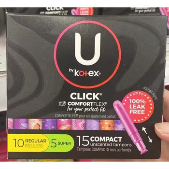 Kotex kotex sanitary napkin tampon catheter type click plastic short catheter swimming 15 pieces - short catheter - mixed top 5 out of 10 others