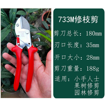 Chuanxun fruit tree pruning shears grape branch shears gardening pruning shears garden labor-saving pruning thick branch scissors sagawada 733m small pruning shears
