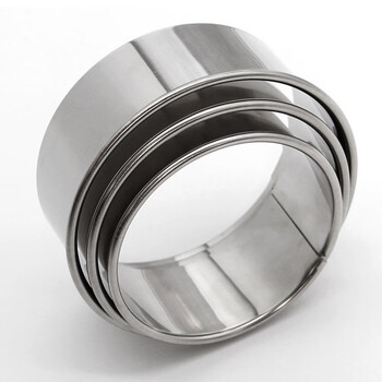 Yusenyi stainless steel thickened wavy round pressed dumpling skin mold cake mold three-piece set kitchen wonton dumplings round