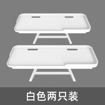 Yusenyime eliminates the need to punch holes in the tv above to place the set-top box, screen monitor rack, router top bracket storage bracket, perforated wiring upgrade (four-sided guardrail, white, two packs) 1 layer