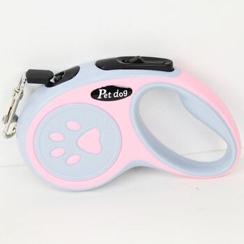 Miaopule dog leash automatic retractable dog leash dog leash for small and medium-sized dogs teddy corgi pet pink 3 meters