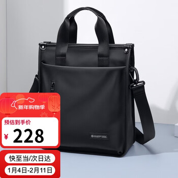 Golf (golf) business briefcase men's handbag 13-inch computer bag multi-compartment office document bag single shoulder crossbody bag