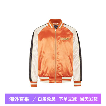 Evisu god of fortune color blocking fengshen brothers letter logo embroidered baseball collar jacket men's brick color brick color m