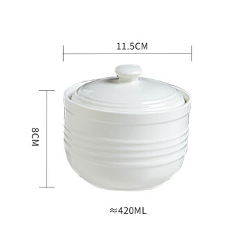 Tuojin stew pot ceramic with lid household steamed egg bowl water-proof stew hotel bird's nest soup bowl shaxian stew pot single package stew cup single package