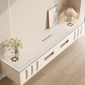 Yusenyi high-end tv counter top protection mat sideboard table mat tablecloth anti-dirty wine cabinet mat love sanhua 30*80cm