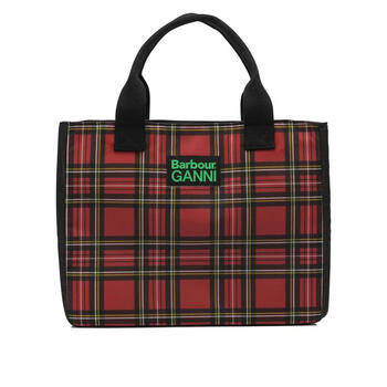 Barbour women's handbag large capacity main compartment with zipper pocket, water-repellent fabric, environmentally friendly material, red defaultuni