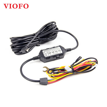Viofo driving recorder parking monitoring dedicated step-down cable hk3 with low voltage protection, suitable for a119v3/a129pro/a129plus