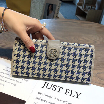 Shiganu long wallet for women 2026 new first-layer cowhide large-capacity genuine leather foldable two-fold simple multi-functional gray (genuine leather gift box)