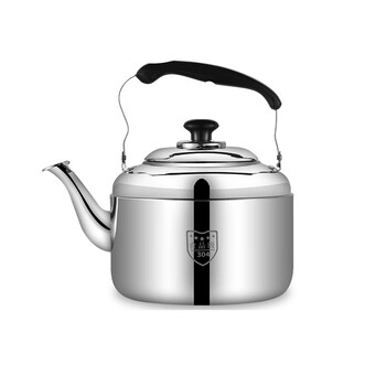 Tuojin german imported quality 304 stainless steel thickened whistle large capacity kettle gas household kettle boiling kettle thickened (2-3 people drink) large thermos bottle 80% full 4l