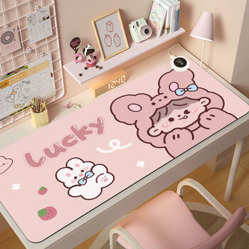 Fantasy writing heated desk pad warmer hands warm desk homework heating pad heating model 06 rabbit girl 60cmx36cm