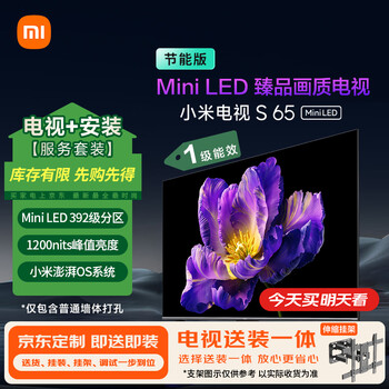 Xiaomi (mi) tv installation version included (telescopic hanger comes with integrated installation) s65 mini led energy saving version 65 inches 392 partitions first class energy efficiency appliances