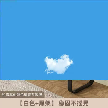 Yusenyi desk student home desk work desk computer desk writing rental desk learning simple desk white-black frame 130x60x74cm