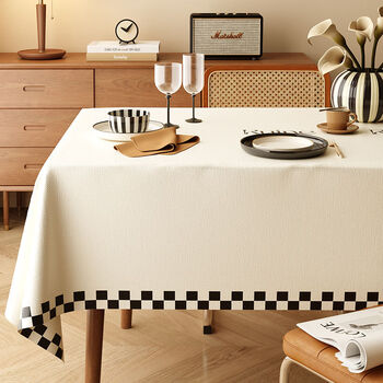 Fantasy style tablecloth waterproof and oil-proof no-wash table mat high-end tablecloth anti-scalding coffee table mat songni yarn tablecloth 110x170cm best-selling size of dining table