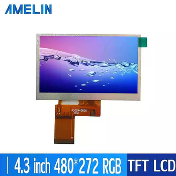 4.3-inch lcd screen ips type 480x272 resolution rgb interface can be equipped with touch screen display 4.3-inch 480x272lcd display module