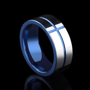 Other high-end tail rings niche new customized smart beer korean version men's 5mm wide national standard no. 6