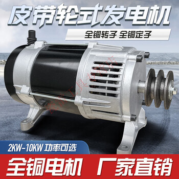 Qiao bo lai diesel gasoline full copper pulley generator 2kw 3 kilowatt 8kw single three items 220v small household ac 2kw single phase 220v + pulley + voltmeter