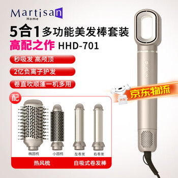 Martisan golden high-speed silent hair dryer household high-power high-wind does not damage hair quick-drying negative ions with curling iron