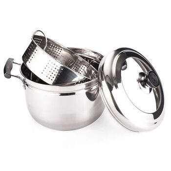 Tuojin steamer 304 rice steamer thickened small steamer porridge pot soup pot large capacity household steamer multi-function * *japanese style small steamer* (single bottom extra thick model) 1cm 24cm suitable for 2-3 people 4 copies free