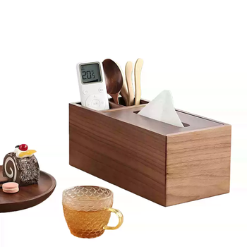 Yusenyi north american black walnut solid wood tissue box simple restaurant hotel hotel creative gift engraving custom logo authentic north american solid wood (single board) 28x14x10