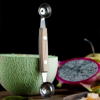 Yonghuan stainless steel fruit ball scooper, watermelon ice cream scoop, double-head ball scooper