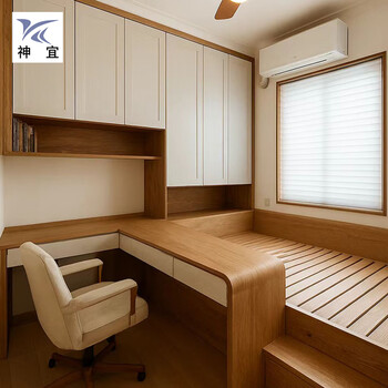 Shenyi red oak tatami customized simple mixed style white wood grain water-based paint craft factory direct sales 2025 new product solid wood color
