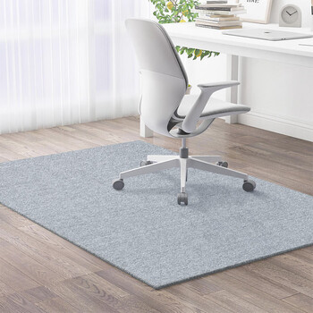 Fantasy modern simple resizable computer chair non-slip floor mat computer desk swivel chair special carpet for study office light smoke gray tp single stripe often 6mm 200x300cm