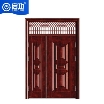 Qigong steel anti-theft door security entry door unit community anti-theft sliding door with mechanical lock qg-jzfdm6400