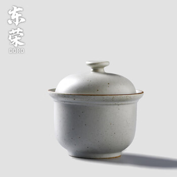 Tuojin japanese-style coarse pottery stew pot soup cup household food supplement bowl ceramic small stew pot bird's nest water-proof stew tile ordinary style ordinary style