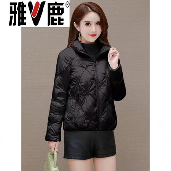 Yalu 2026 new shiny winter down jacket for women, short, thin, small, white duck down korean style jacket, slim and trendy black, jiujiang down jacket for women, new style for small people, m recommended under 100 catties jiujiang down jacket for women, new style for small people, down jacket
