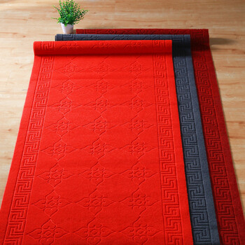Sanqihu floor mat entry carpet red door mat home door entrance door aisle staircase kitchen mat anti-slip foot mat cutting burgundy elegant custom