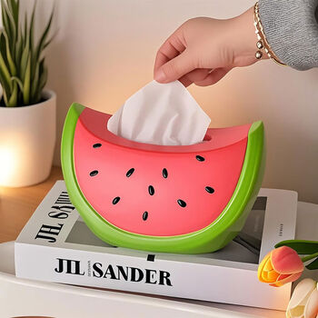 Cartoon watermelon toilet paper box home living room coffee table desktop creative decorative tissue box napkin drawer watermelon tissue box