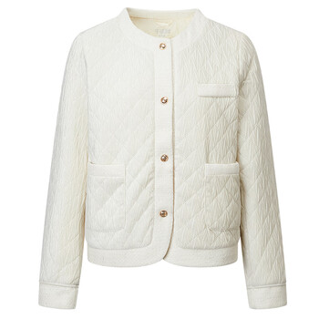 Qianrenggang (chericom) qianrenggang chericom down jacket for women 2024 autumn and winter new style small fragrance down jacket y309031y cream white 88013 s 160/84a