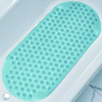 Yusenyi bathtub special anti-slip mat household bathroom shower room bath mat anti-fall suction cup floor mat bathroom mat transparent green