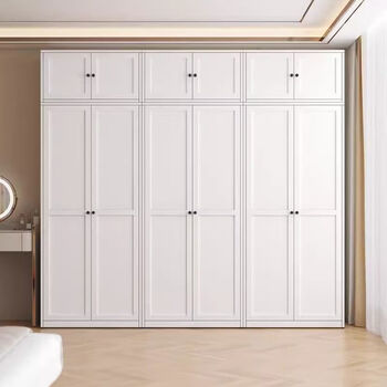 Fantasy wardrobe small apartment bedroom wardrobe storage cabinet storage cabinet floor-standing hanging wardrobe indentation simple style upgraded thickening self-installation