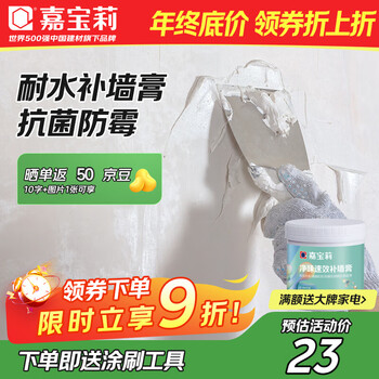 Carbaoli wall repair paste anti-mildew and antibacterial wall repair paste white wall decontamination repair putty powder paste wall peeling waterproof 1kg